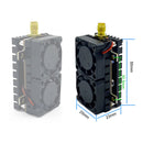 High Power 200mw 500mw 1W 5.5W Adjustable VTX FPV Transmitter with 1200TVL Analog FPV Camera 5.8G 48CH Dual Cooling Fans 7-36V FPV Transmitter Long Distance Wireless Image Transmission SmartAudio TBS Support for FPV Racing Drone RC Airplane Fixed Wings