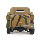 HG HG4-51 TRASPED 1/18 2.4G 4WD RC Car STEYR 1500A Command Vehicle LED Light Simulated Sound Smoke Crawler Off-Road Climbing Truck RTR Full Proportional Models Toys