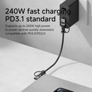 Hagibis 240W USB-C to C Adapter with Lanyard 80Gbps 90 Degree Converter 8K Video USB4 Adapter for MacBook iPhone 16 Pro Tablet