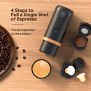 iCafilas 2 in 1 Portable Espresso Machine for Car Travel Expresso Machine for Nes Original Capsule & Ground Coffee