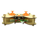DIY Wooden Remote Control Drone Assembly Kit Remote Control Quadcopter Aircraft Altitude Hold Learning Flying Stem Education Toy Chrismas Gift