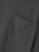 INCERUN Men Solid Color Short Sleeve T-Shirt Round Neck Loose Fit Men's Tee Summer Casual Daily Mens Top