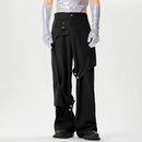 INCERUN Men Deconstructed Design Pants Fashion Comfortable Fabrics Wide Leg Trouser Plus Size