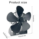 DY565J Energy Saving Fireplace Fan 5 Blade Oven Quiet SafeHeat Powered Stove Fan No Electricity Log Wood Burner Eco Friendly Fan