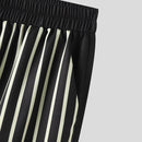 INCERUN 2 Piece Men's Striped Casual Outfit Set, Collar Button Up Top And Elastic Waist Wide Leg Trousers Set for Daily Wear Spring Fall Plus Size S-5xl