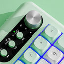 EWEADN V101 98 Keys Tri-mode Wireless Keyboard with Knob RGB Light Mute Button 4000mAh Rechargeable 2.4G/bluetooth/Type-C Wired E-sports Gaming Keyboards