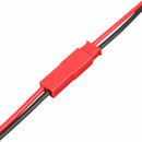 Excellway 10 Pairs 2 Pins JST Male & Female Connectors Plug Cable Wire Line 110mm Red