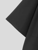 INCERUN Men Shirts Irregular Slant Buttoned Round Neck Top Shirt Long Sleeve Daily Shirts Casual Loose Men Clothing