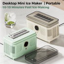 EXPED SMART Portable Mini Countertop Ice Maker Machine Quick 12 Solid Ice Cubes in 20 Mins Quiet & Compact for Home Office Camping Car Use