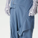 INCERUN Men Deconstructed Design Pants Fashion Comfortable Fabrics Wide Leg Trouser Plus Size