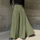 INCERUN Men Wide Legs Skirt Pants, False Two-piece Design Loose Fit Long Trousers for All Season Large Size S-5XL