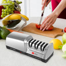Household Automatic Multifunctional Quick Sharpener Electric Knife Sharpener 3-Stage System 15-20 Degrees Stainless Steel Kitchen Knive Sharpening Polishing