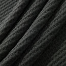 INCERUN Men Tshirt Comfy Loose Fit Long Sleeve T-Shirt Solid Color Notched Neck Knit Daily Casual T-Shirt