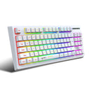 HXSJ L100 2.4G Wireless Keyboard 87 Keys Multimedia Function RGB Backlit Rechargeable Keyboard for Computer Laptop Home Office