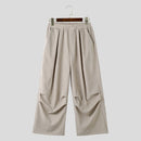 INCERUN Men's Design Corduroy Loose Casual Elastic Pants