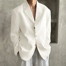 INCERUN Mens Casual Loose Fit Long Sleeve Blazer Fashionable Versatile Solid Color Suit Outwear Top for Men