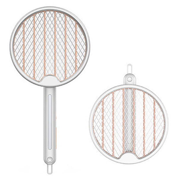 2-in-1 Foldable Fly Swatter Multi-function LED Lighting USB Chargeable Multiple Protection Mosquito Killer Lamp