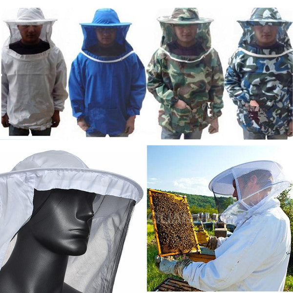 Beekeeping Jacket Veil Smock Equipment Supplies Bee Keeping Hat Sleeve Suit