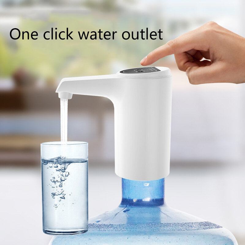 Portable Water Dispenser Mini Barreled Water Electric Pump USB Charge Wireless Automatic Water Bottle Pump Home Drink Dispenser