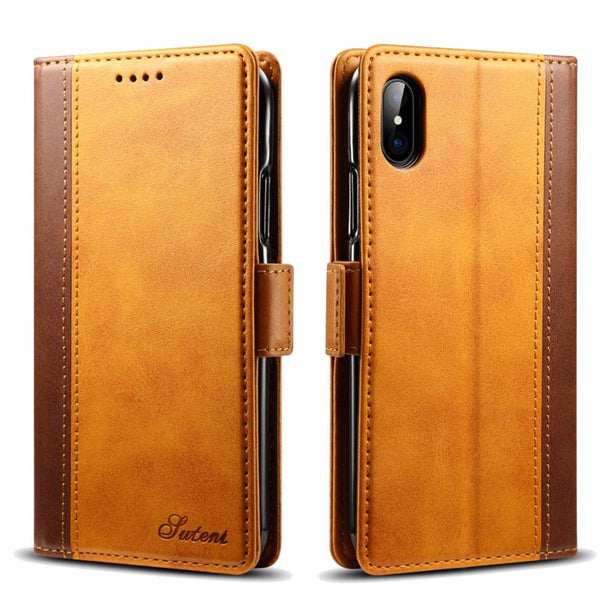 Bakeey Hybrid Color Wallet Card Sots Kickstand Case For iPhone X