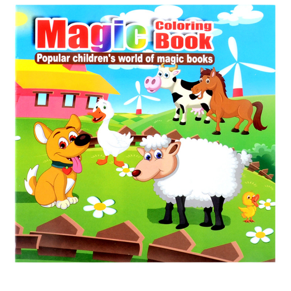 Magic Coloring Painting Book Moving Children's Puzzle Magic Coloring Book Diy Drawing Painting Paper