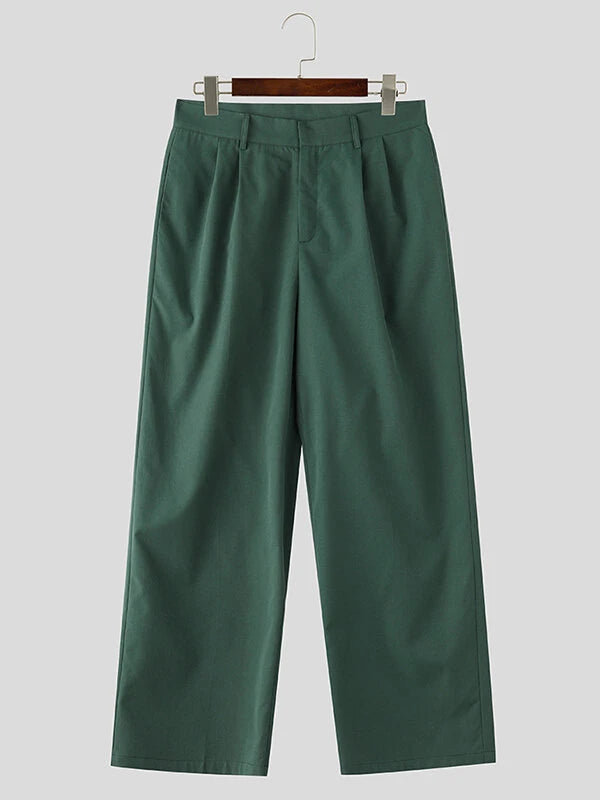 INCERUN Men Sets Short Sleeve Men Suit & Pant Mens Fashion Simple Solid Color Suits Two Pieces Outfits  Men's Casual Suits S-5XL