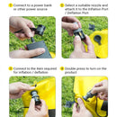 NITECORE AP01 Mini Camping Air Mattress Inflator 220L/min Airflow 2.8kPa Max Pressure 22g Ultra Lightweight USB-C Portable Air Pump for Outdoor Travel