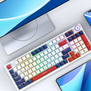 LEAVEN H96 96-Keys Tri-mode Mechanical Gaming Keyboard with Multimedia Knob Hot Swappable RGB Light Enhanced Structure 2.4G/BT5.1/Type-C Wired E-sports Gamer Keyboard