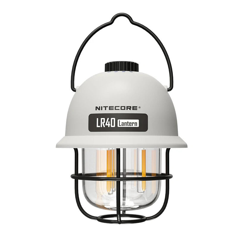 NITECORE LR40 Camping Light USB-C Rechargeable Tent Lantern 100LM Runtime 65 Hours 3 Light Sources