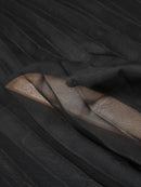 INCERUN Mens Shirt Fashion Black See Through Shirts Long Sleeve Lace Up Bow Knot Black Tops Summer Men Clothing