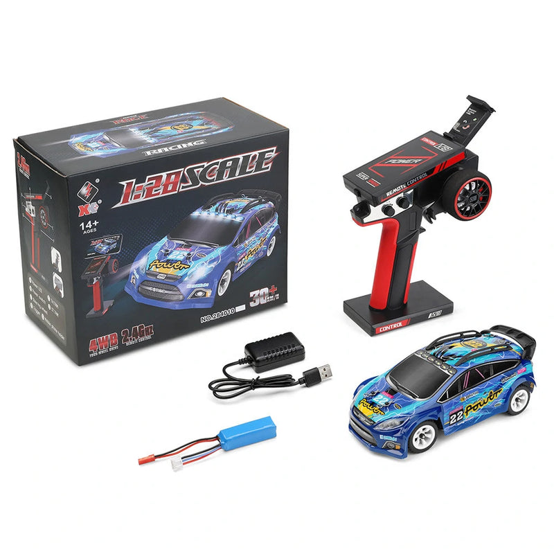 Wltoys 284010 1/28 2.4G 4WD Brushed RTR RC Car Drift LED Lights High Speed Full Proportional Vehicle Models Toy