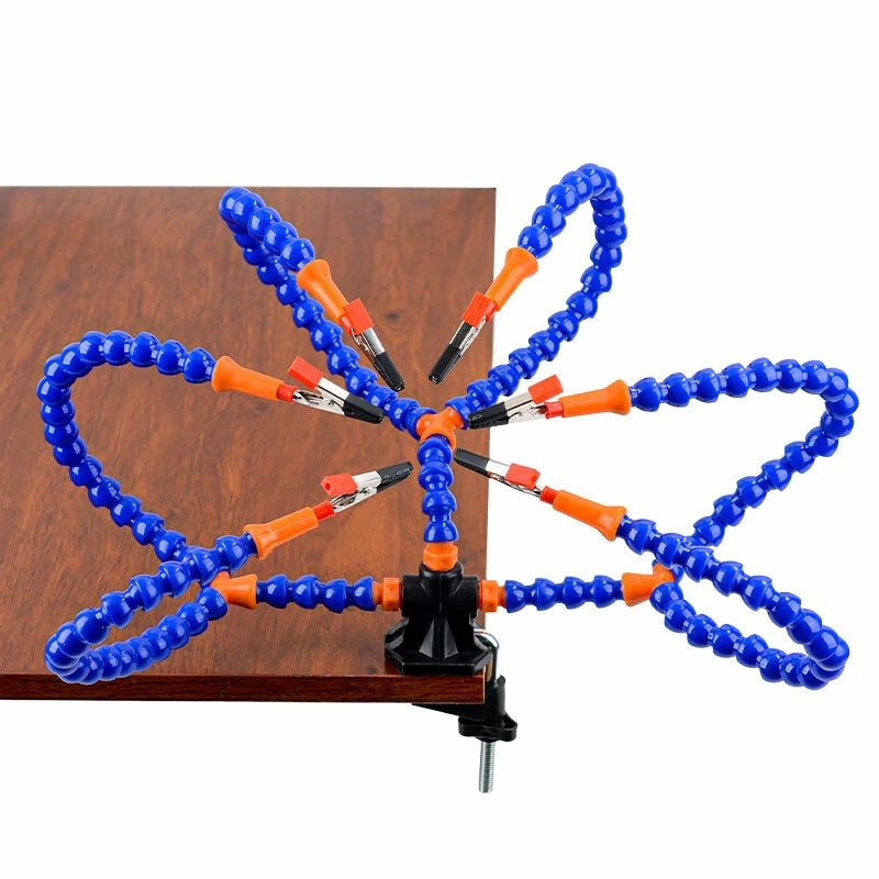 Multi Soldering Station Third Hand Tool With 6 Flexible Arms Soldeirng Iron Holder for PCB Welding Repair