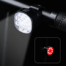 BIKIGHT Q9 Bike Light Set Bicycle Headlight 1500mAh Battery 8 Light Modes Type-C Rechargeable IP65 Waterproof Bicycle Front Light with Taillight for Outdoor Cycling