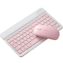 10 inch Mini bluetooth Keyboard and Mouse Set for iPad Xiaomi Huawei Phone Tablet Slim Wireless Mute Keyboard for Android IOS Windows
