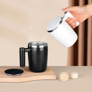 400ml USB Rechargeable Battery Auto Mixing Cup For Coffee Milk Grain Oat Magnetized Stirring ABS Stainless Steel Mug