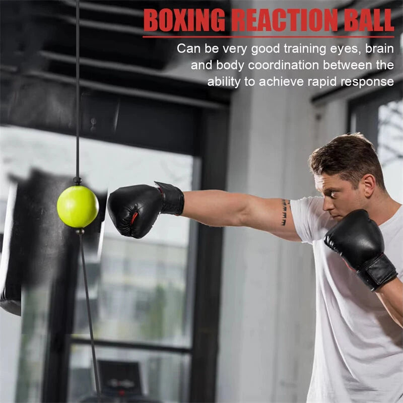 KALOAD Adjustable Boxing Training Rebound Ball Hand Eye Reaction Training Punch Ball Fitness Equipment