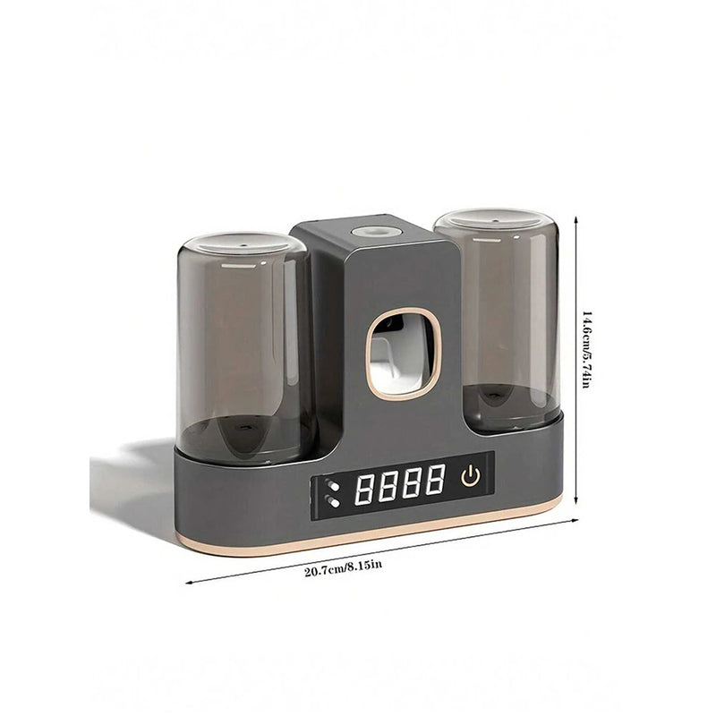 Smart Toothbrush Sterilizer UV Light Toothbrush Holder Toothpaste Squeezer Dispenser Wall Mounted UV Sterilization Drying Toothbrush Storage Rack