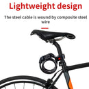 XANES Bike Lock Steel Password Lock Five-digit Code Anti-theft 120CM Portable Safety Cable Lock for MTB Bike Electric Bike Scooter Motorcycle