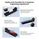 AlgoLaser Simple Rotary Roller Plug and Play for 5-100mm Diameter Objects Laser Engraving Parts Accessory