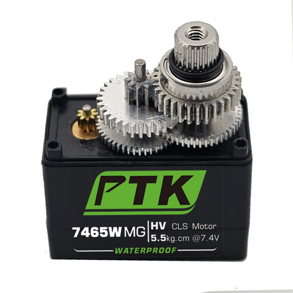 PTK 7465W MG 25T Aluminum Gear 180 9g Digital Waterproof RC Servo for Robot Fixed Wing Car and Aircraft Model