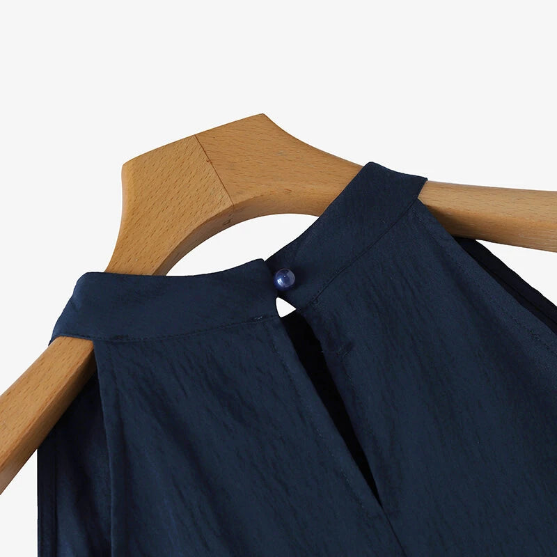 ZANZEA Elegant Style Womens Tank Vest Summer Sleeveless O-Neck Plain Casual Loose Camisoles Top