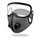 XANES Cycling Protective Mask with Valves Protective Lens Removable Filter Warm Sports Mask Dust-proof Reusable