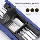 BENGGUO Bike Multi Mini Folding Repair Tool Portable Chain Splitter Cutter HexSpoke Wrench Screwdriver Multitool Portable Tire Repair Tool