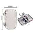 Travel Portable Digital Product Storage Bag USB Data Cable Organizer Earphone Charging Box Bag Double Layer Handheld Data Cable Storage Bag
