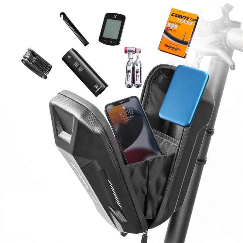 WHEELUP 3L Electric Scooter Front Bag Waterproof EVA Hard Shell Storage Bag Front Hanging Bag for Electric Scooter Bike