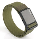 TUSHI 120cm Metal Buckle Tactical Belt Nylon Wistand Inserting Buckle Military Fan for Men Women