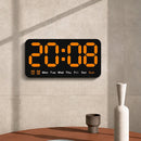 Large Display Led Digital Wall Clock Brightness Adjustable Voice Control Display Temperature Desktop Alarm Clock