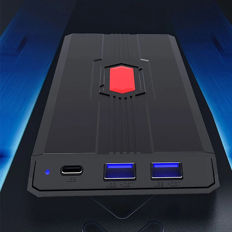 Bakeey D139 2.5inch Mobile Hard Disk Box Type-C to SATA Portable SSD Enclosure with USB3.0*2/SD/TF Card Slot Hub Support 4TB Capacity