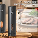 110ml Electric Pepper Grinder 5 Adjustable Grinding Levels Automatic Rose Salt Grinder Type-C Rechargeable Electric Pepper Grinder