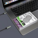 JEYI 2.5" Hard Drive Enclosure Clearly Case USB 10Gbps to SATA III/II/I External Hard Disk Case for 9.5/7mm HDD SSD Support UASP